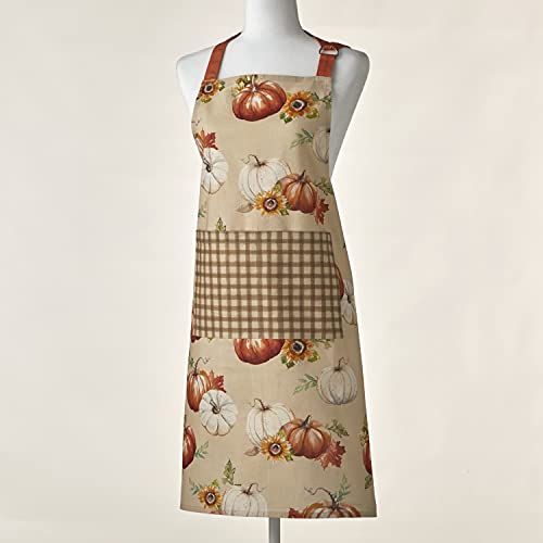 SKL Home By Saturday Knight Ltd. Autumn Pumpkins Apron, Natural